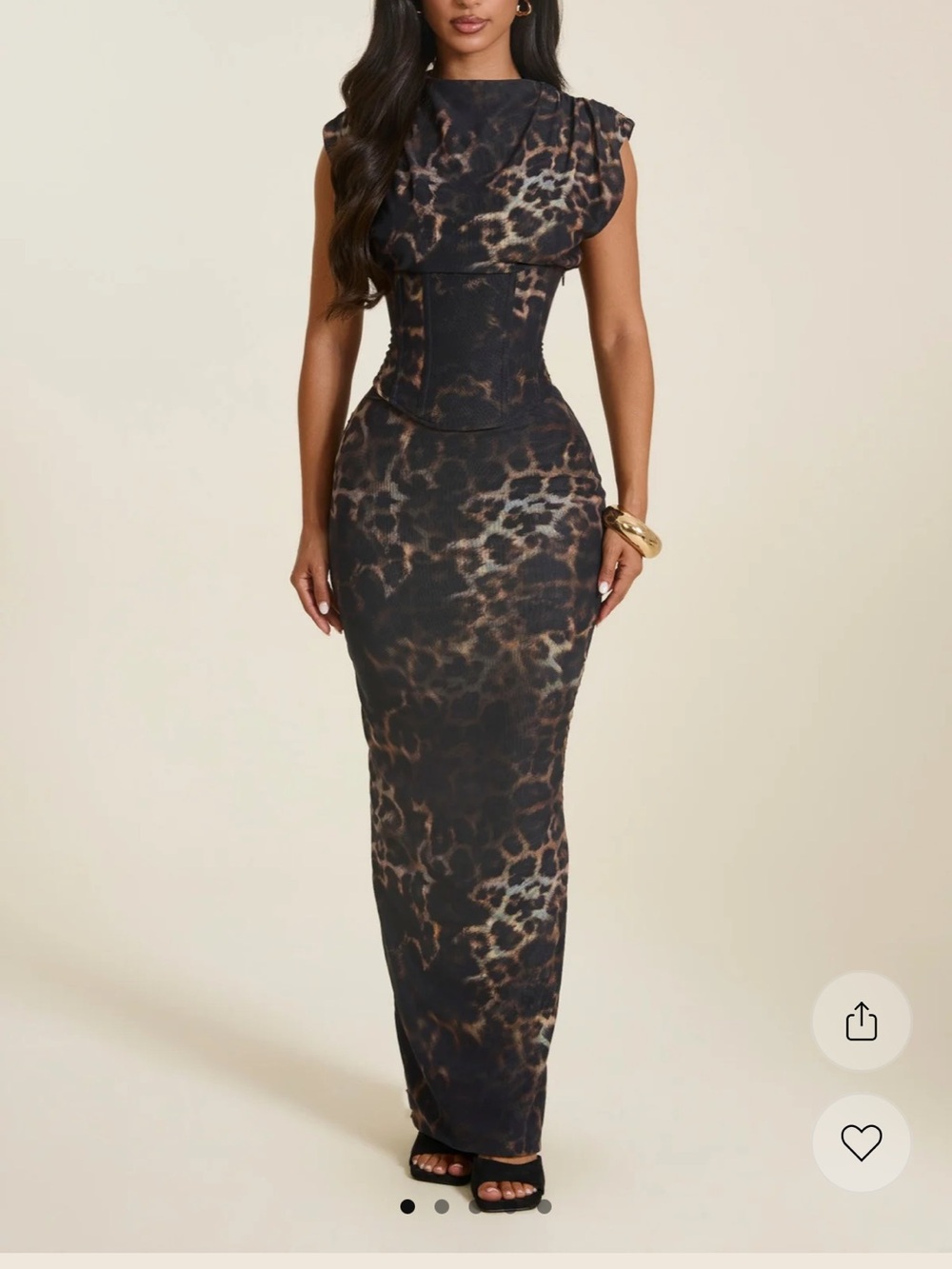 Mars the Label Sandra Maxi in Leopard